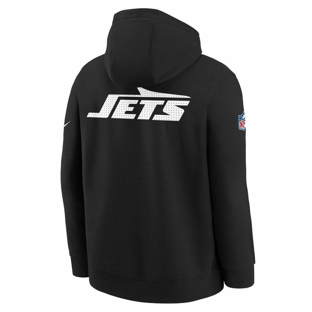 Nike New York Jets Youth Sideline Club Fleece Hoodie Black