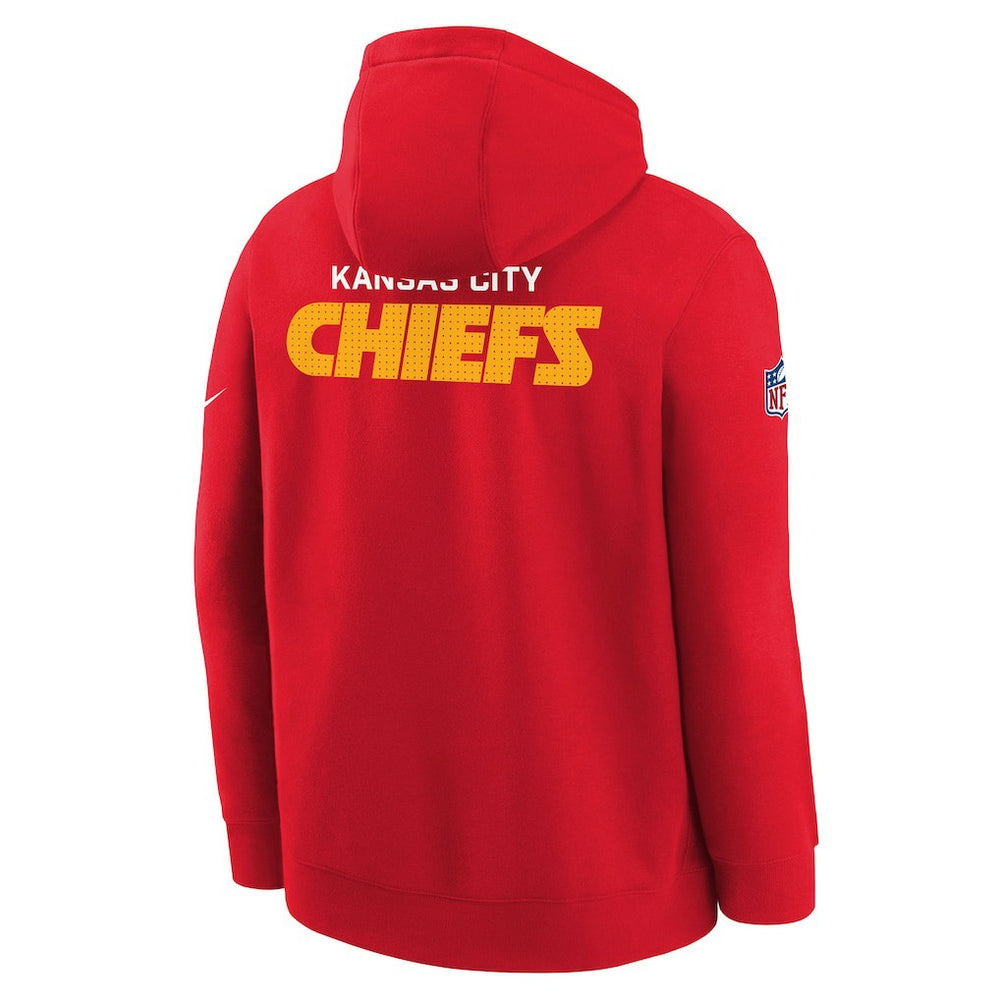 Nike Kansas City Chiefs Youth Sideline Club Fleece Hoodie Red