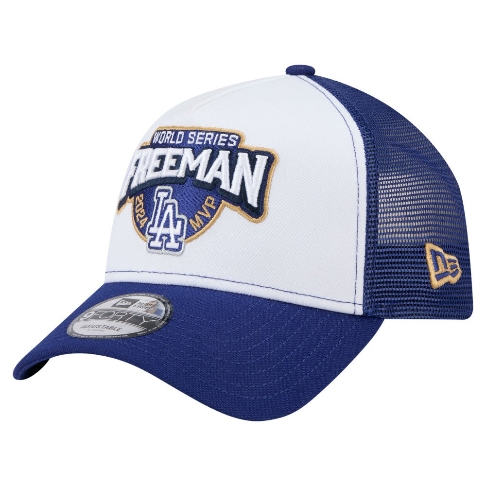 Freddie Freeman Los Angeles Dodgers New Era 2024 World Series MVP 9FORTY Adjustable Hat - White - New Era Discount