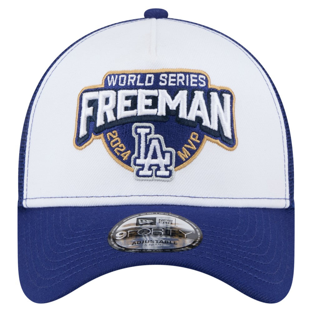 Freddie Freeman Los Angeles Dodgers New Era 2024 World Series MVP 9FORTY Adjustable Hat - White - New Era Discount