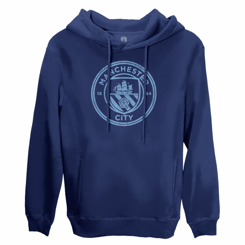 Erling Haaland Manchester City 1863FC Player Fleece Pullover Hoodie Navy