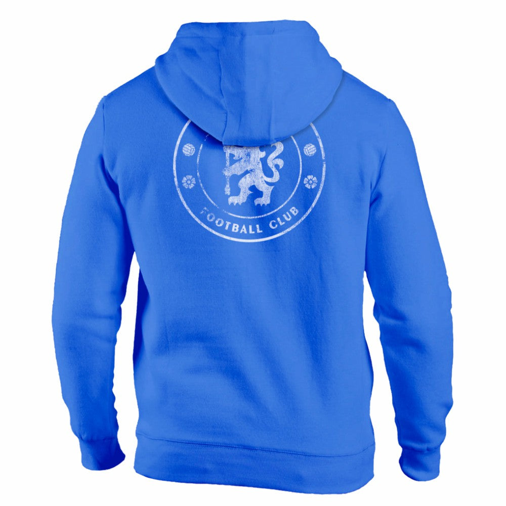Chelsea 1863FC Wordmark Fleece Pullover Hoodie Blue