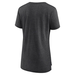 Carolina Panthers Women's Vintage Arch Tri-Blend T-Shirt Charcoal