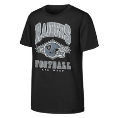 Las Vegas Raiders Outerstuff Youth Kick Off T-Shirt Black
