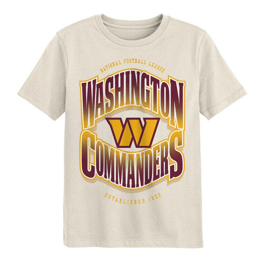 Washington Commanders Outerstuff Youth Huddle T-Shirt Cream