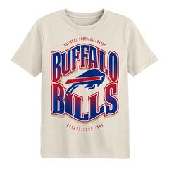 Buffalo Bills Outerstuff Youth Huddle T-Shirt Cream