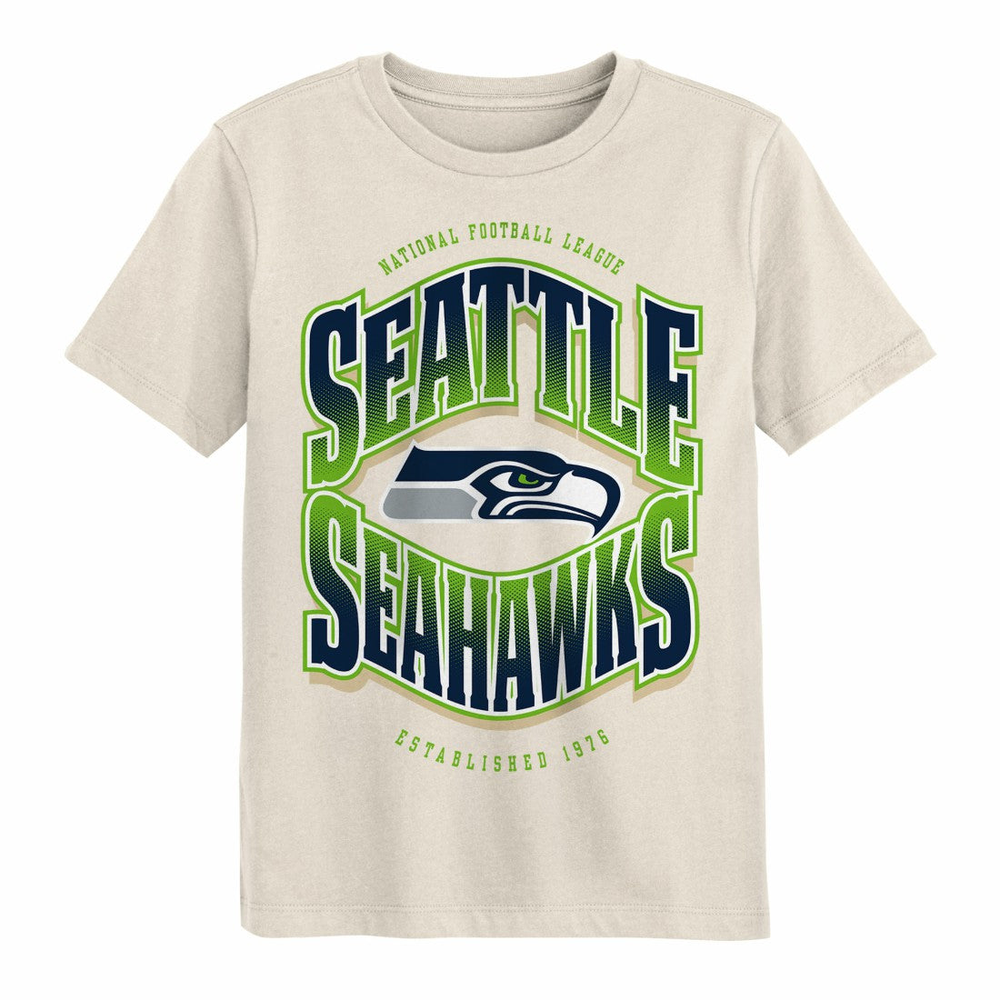 Seattle Seahawks Outerstuff Youth Huddle T-Shirt Cream
