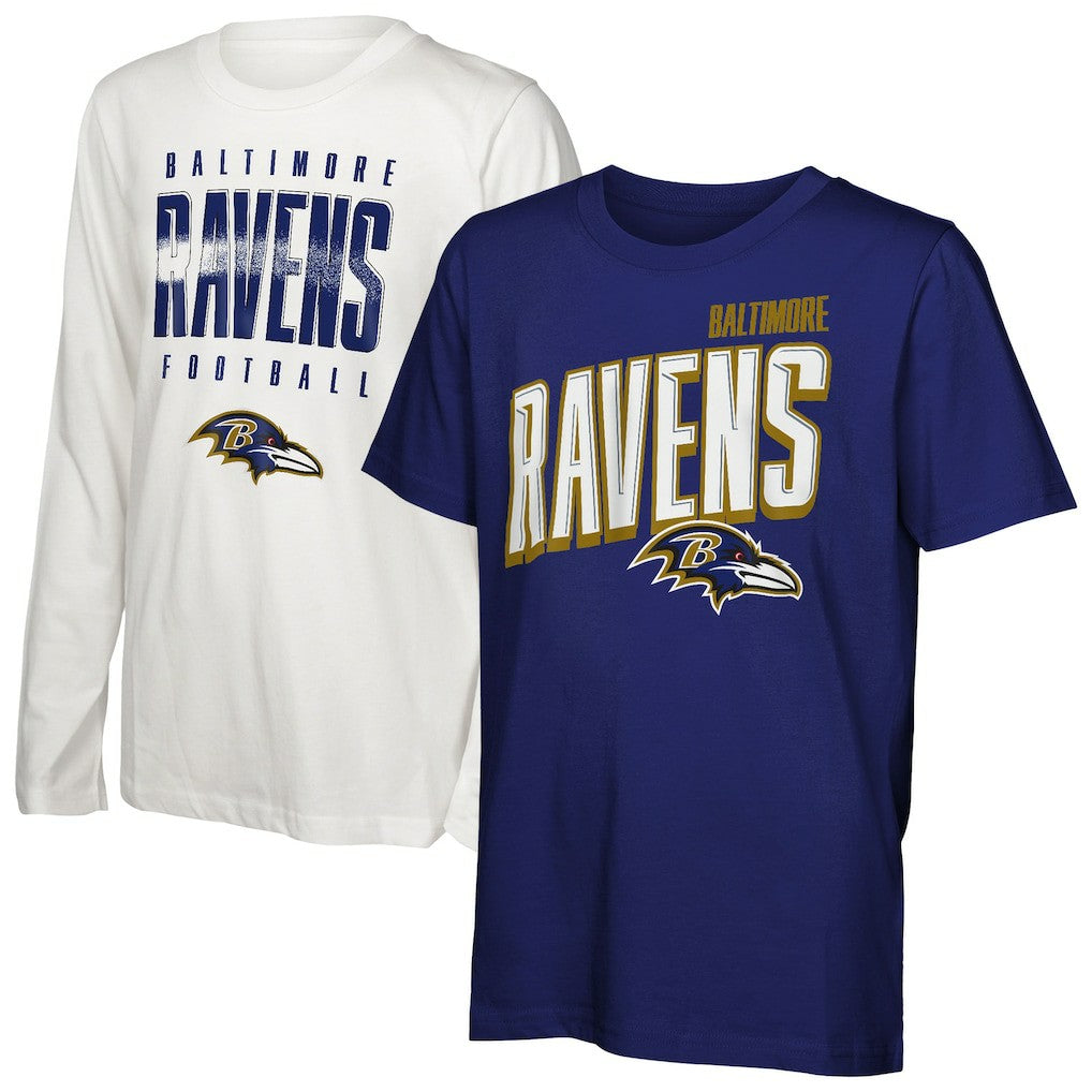 Baltimore Ravens Outerstuff Preschool The Mix Combo T-Shirt Set