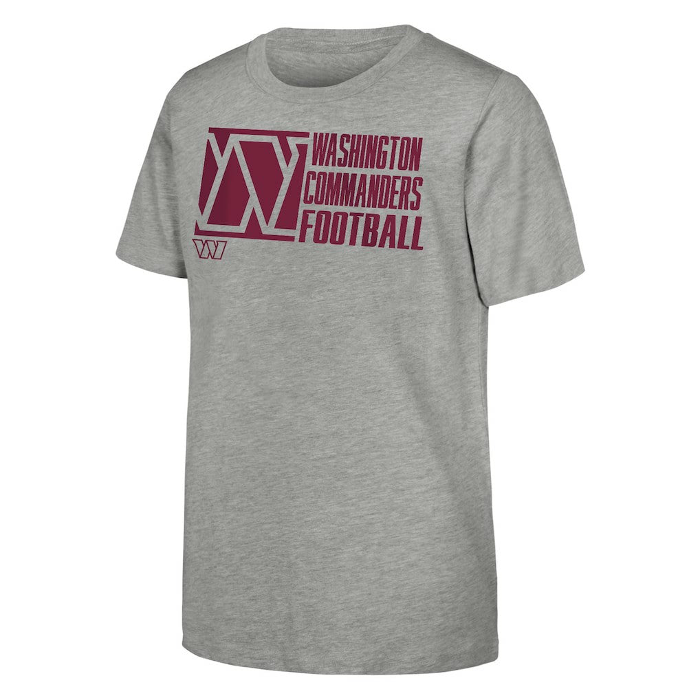 Washington Commanders Outerstuff Youth Post Game T-Shirt Heather Gray