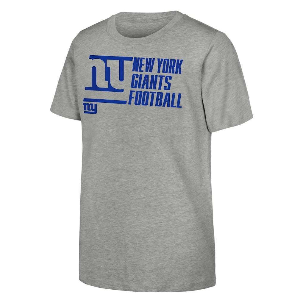 New York Giants Outerstuff Youth Post Game T-Shirt Heather Gray