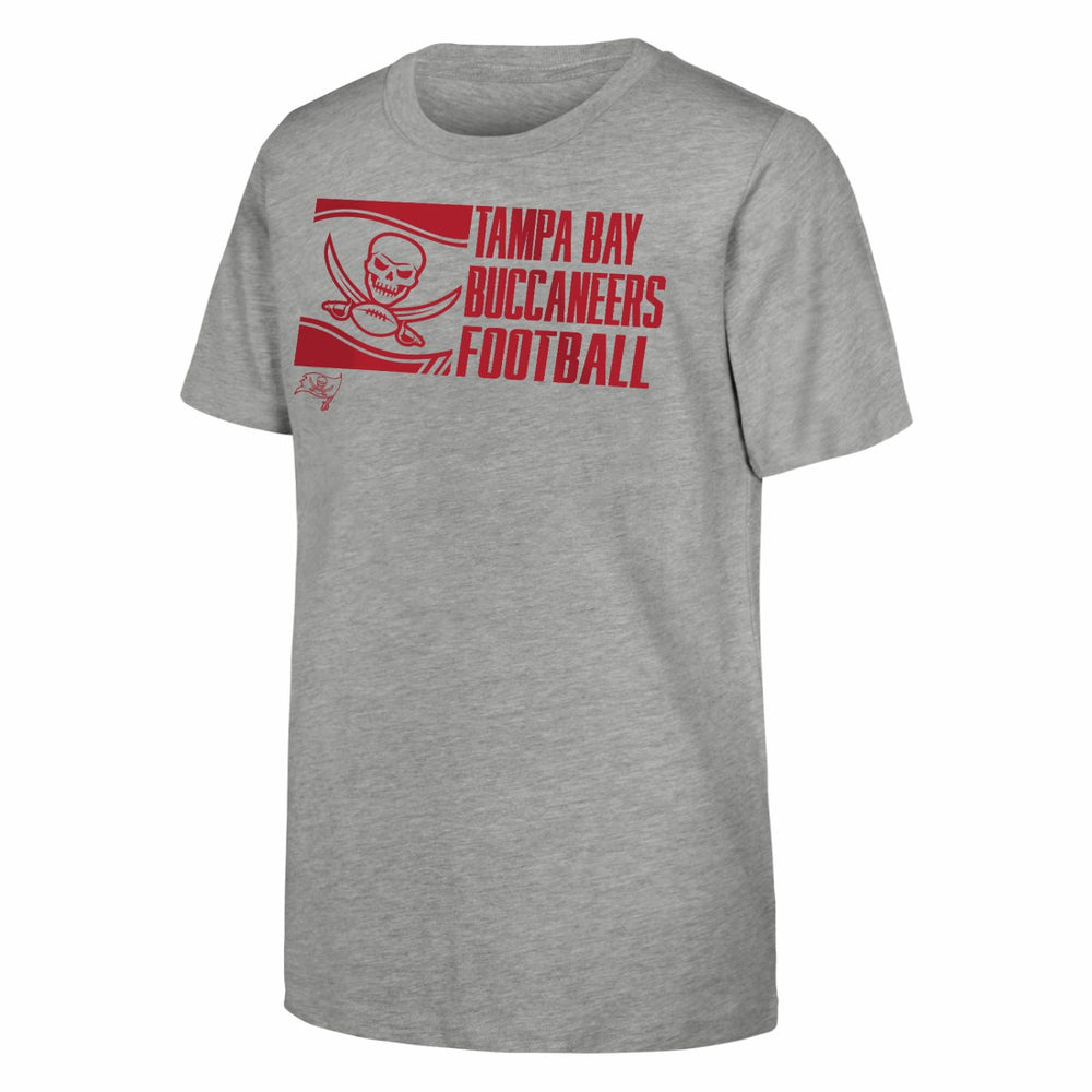 Tampa Bay Buccaneers Outerstuff Youth Post Game T-Shirt Heather Gray