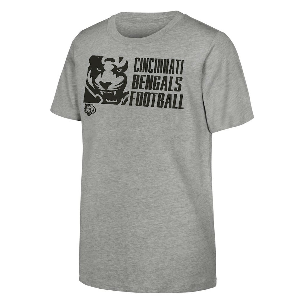 Cincinnati Bengals Outerstuff Youth Post Game T-Shirt Heather Gray