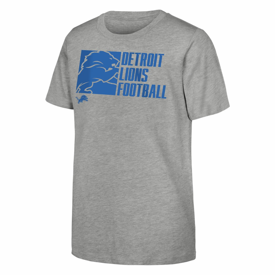 Detroit Lions Outerstuff Youth Post Game T-Shirt Heather Gray