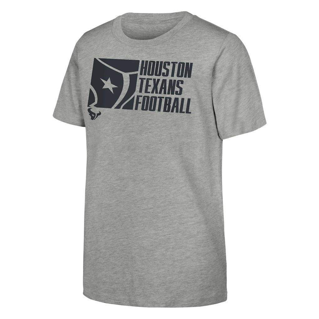 Houston Texans Outerstuff Youth Post Game T-Shirt Heather Gray