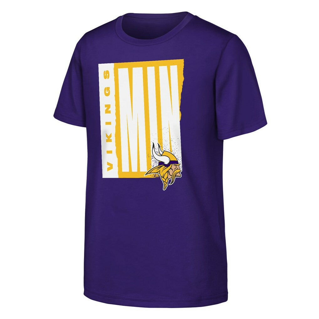 Minnesota Vikings Outerstuff Youth Tear It Up T-Shirt Purple