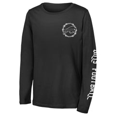 Buffalo Bills Outerstuff Youth Rumble Long Sleeve T-Shirt Black