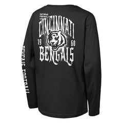 Cincinnati Bengals Outerstuff Youth Rumble Long Sleeve T-Shirt Black