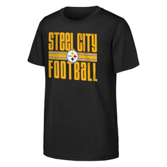 Pittsburgh Steelers Outerstuff Youth Team Spirit T-Shirt Black
