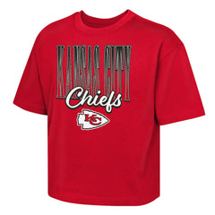 Kansas City Chiefs Outerstuff Girls Youth Big City Boxy T-Shirt Red