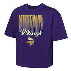 Minnesota Vikings Outerstuff Girls Youth Big City Boxy T-Shirt Purple