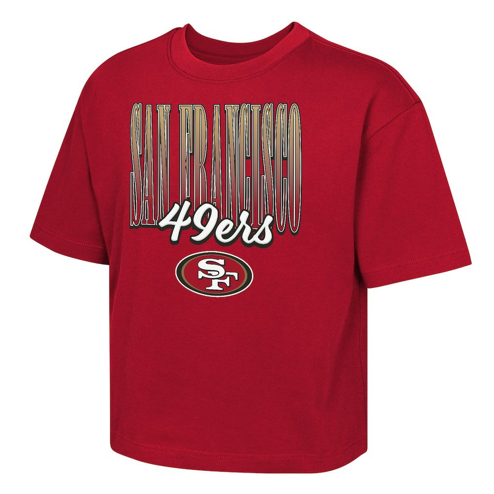 San Francisco 49ers Outerstuff Girls Youth Big City Boxy T-Shirt Scarlet