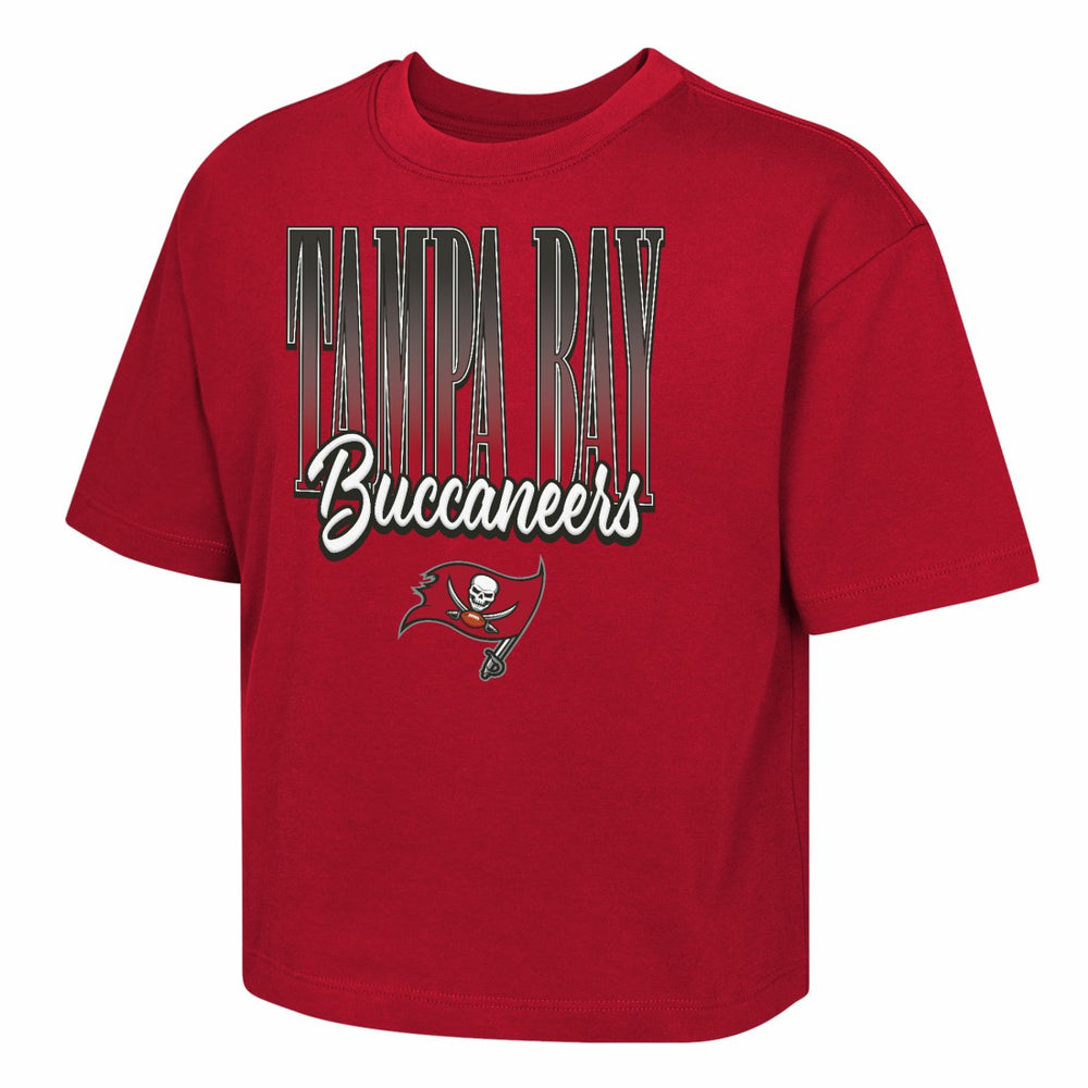 Tampa Bay Buccaneers Outerstuff Girls Youth Big City Boxy T-Shirt Red