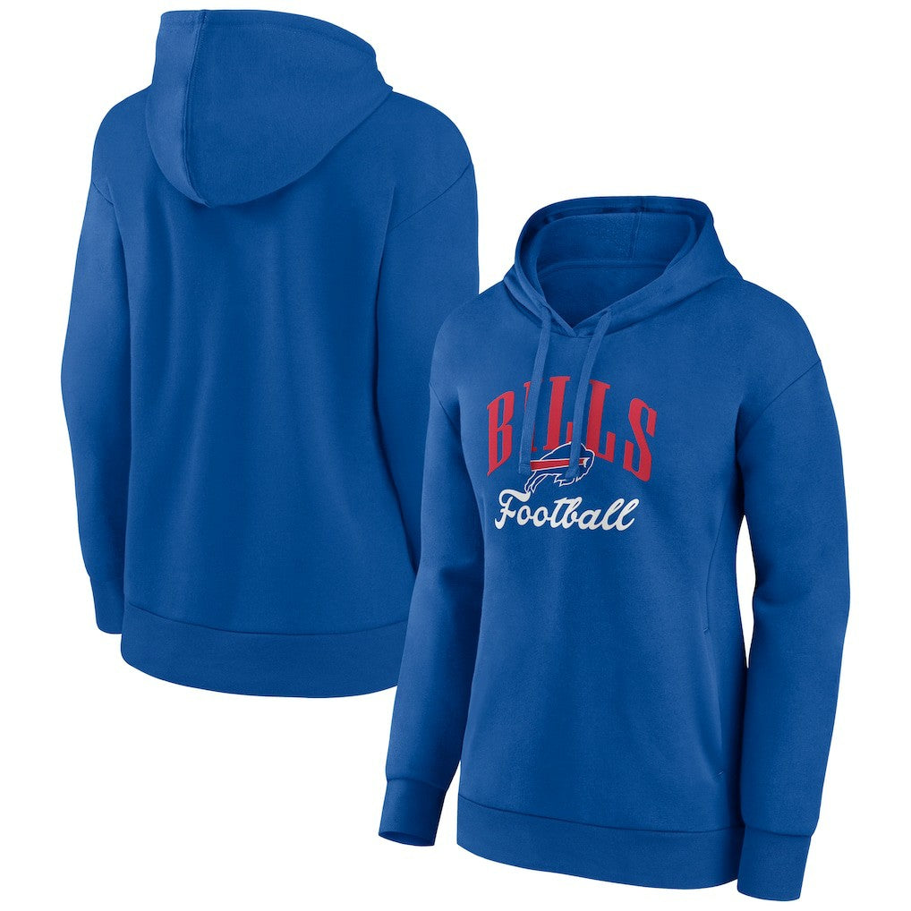 Buffalo Bills Women's Victory Script Pullover Hoodie Royal