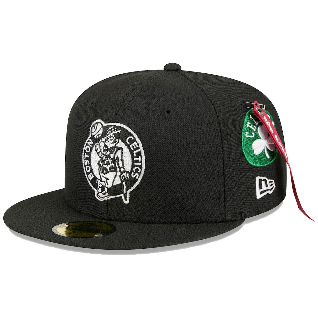 Boston Celtics x Alpha Industries 59FIFTY Fitted Hat Black | New Era