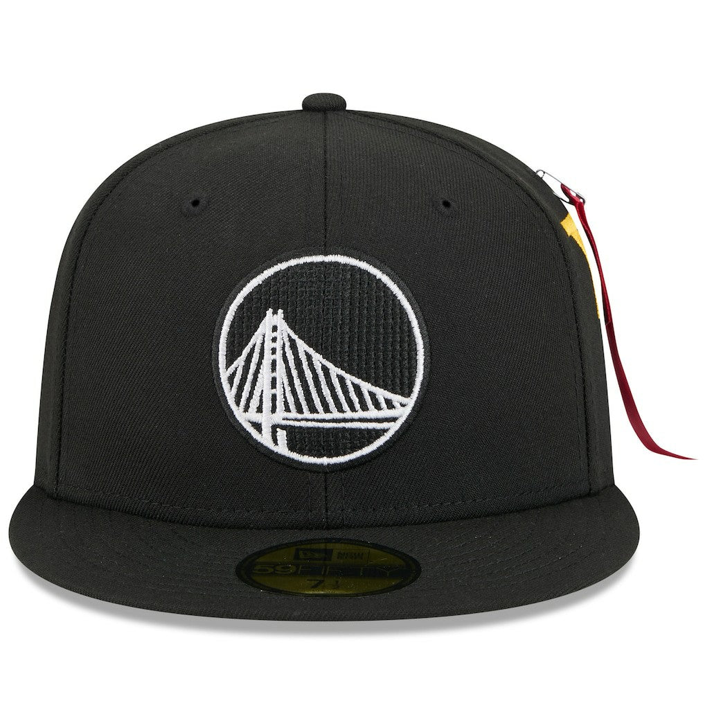 Golden State Warriors x Alpha Industries 59FIFTY Fitted Hat for sale Black | New Era Lifestyle