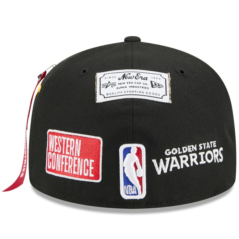 Golden State Warriors x Alpha Industries 59FIFTY Fitted Hat for sale Black | New Era Lifestyle