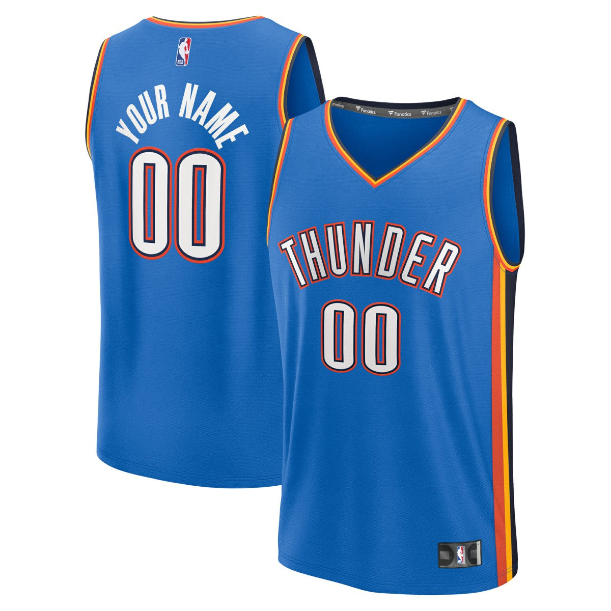 Oklahoma City Thunder Fast Break Custom Jersey Icon Edition Blue | Fanatics discount