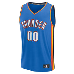 Oklahoma City Thunder Youth Fast Break Custom Replica Jersey Blue Icon Edition | Fanatics Near Me