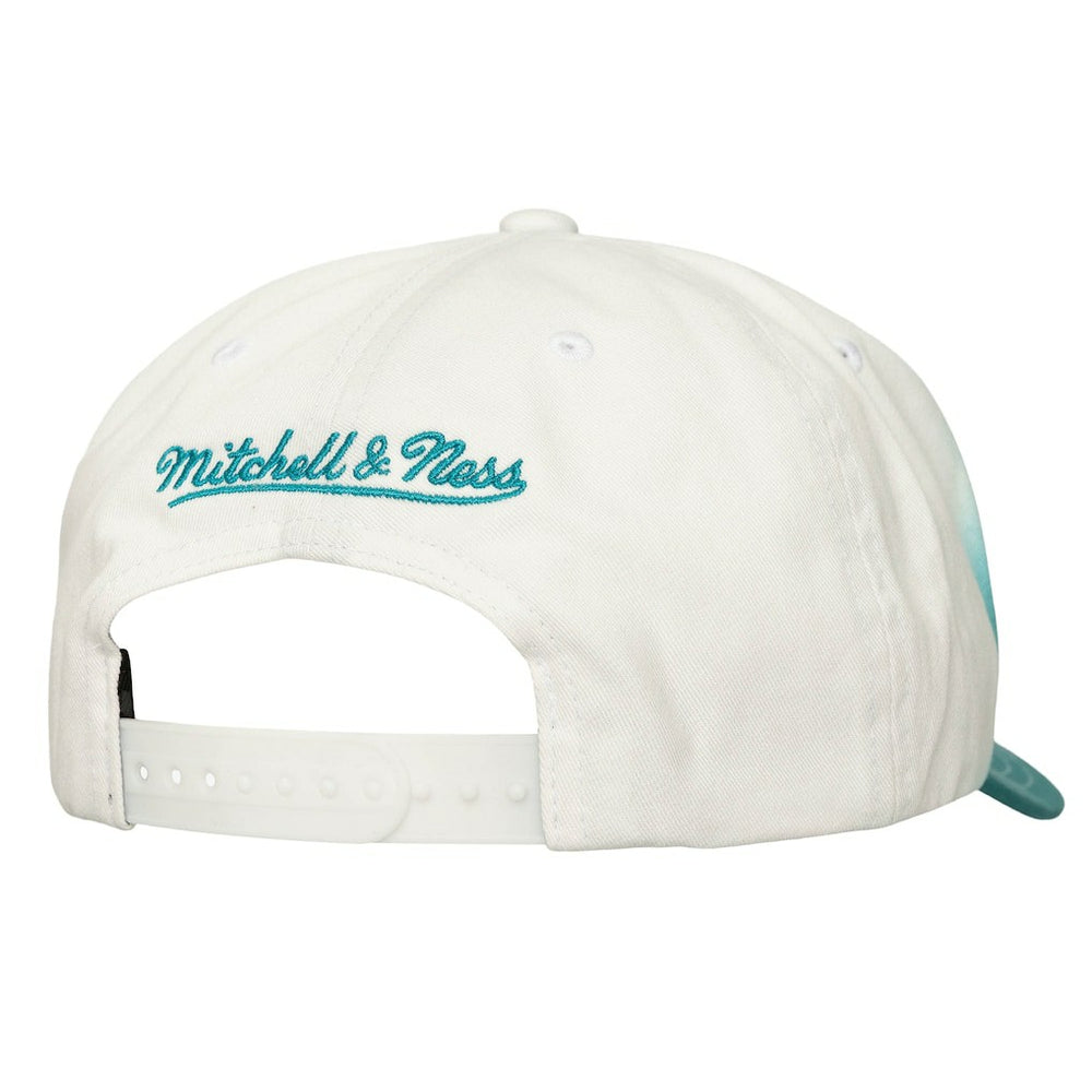 Charlotte Hornets Dip Dye Pro Crown Adjustable Hat Teal/White | Mitchell & Ness online