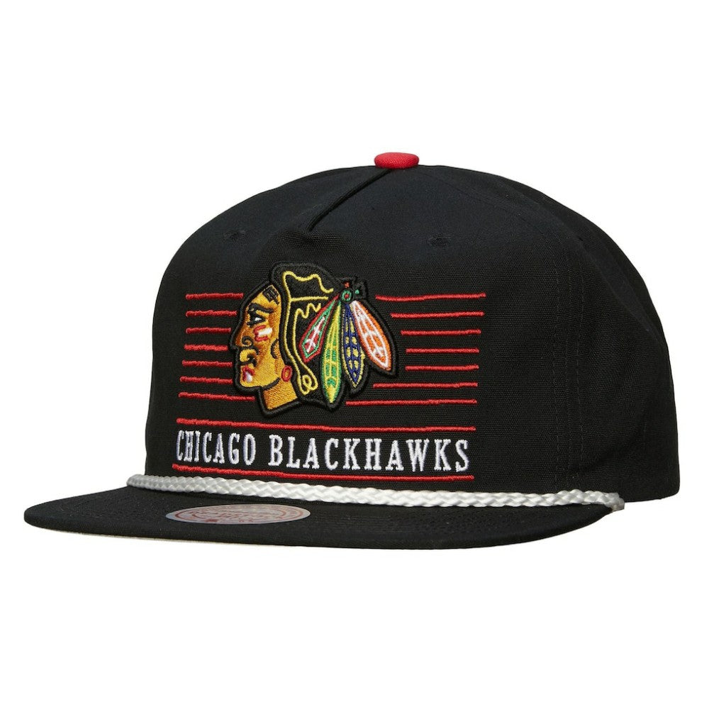 Chicago Blackhawks Mitchell & Ness Ascend Deadstock Snapback Hat - Black - NHL 202545022