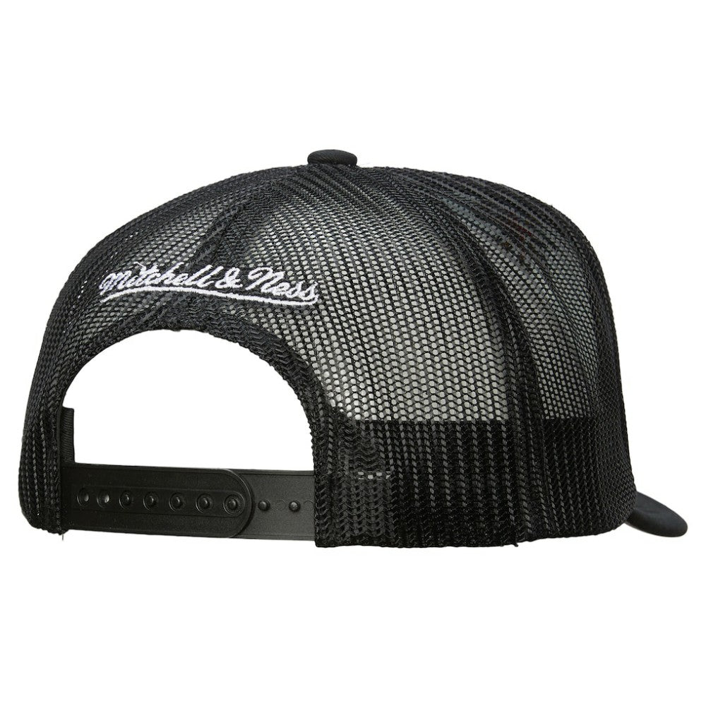 Philadelphia Flyers Mitchell & Ness Gridlock Trucker Adjustable Hat - White/Black - NHL 202545038