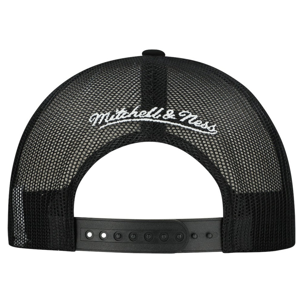 Pittsburgh Penguins Mitchell & Ness Gridlock Trucker Adjustable Hat - White/Black - NHL 202545039