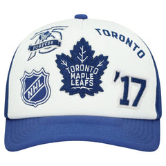 Toronto Maple Leafs Mitchell & Ness Gridlock Trucker Adjustable Hat - White/Blue - NHL 202545043