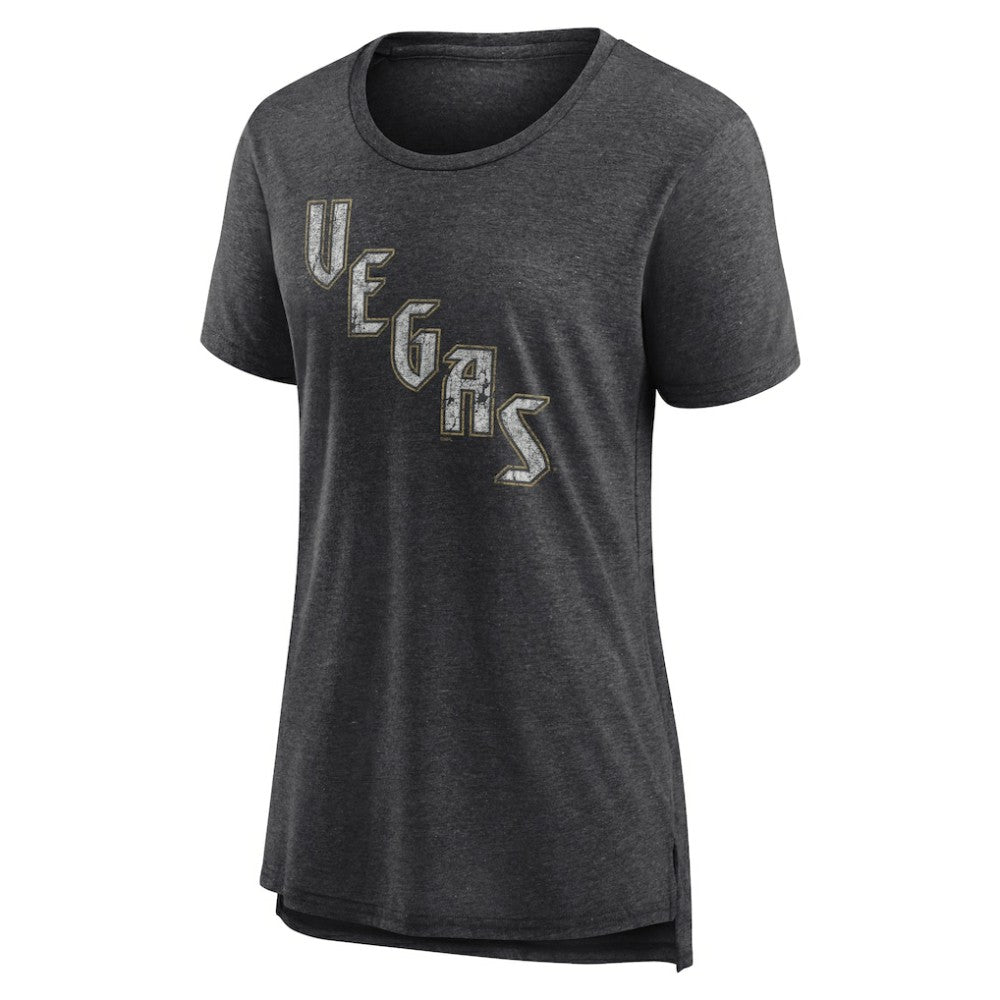 Vegas Golden Knights Women's Slow Whistle Tri-Blend T-Shirt - Gray - NHL 202545075