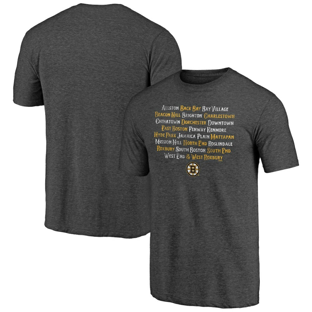 Boston Bruins Shoot to Score Tri-Blend T-Shirt - Charcoal - NHL 202545411