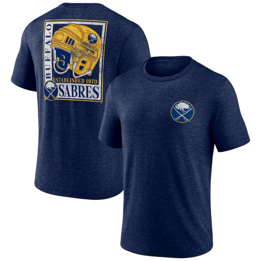 Buffalo Sabres Earnest Will Tri-Blend T-Shirt - Navy - NHL 202545415