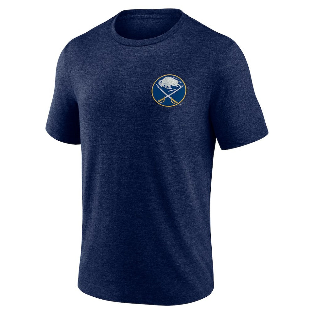 Buffalo Sabres Earnest Will Tri-Blend T-Shirt - Navy - NHL 202545415