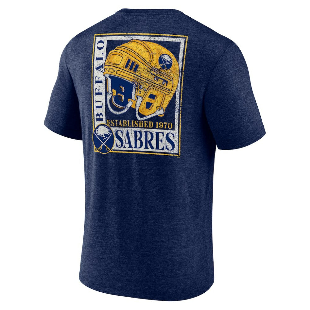 Buffalo Sabres Earnest Will Tri-Blend T-Shirt - Navy - NHL 202545415