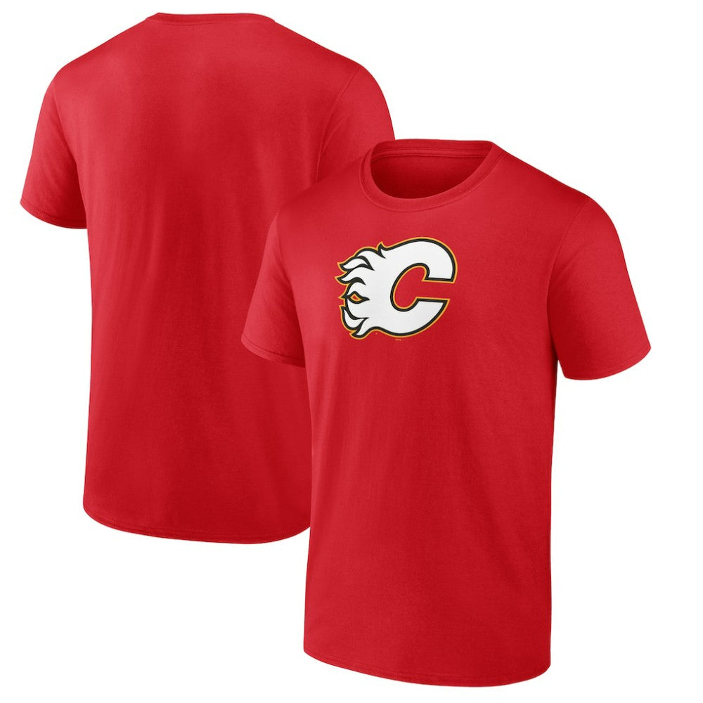 Calgary Flames Primary Logo T-Shirt - Red - NHL 202545421