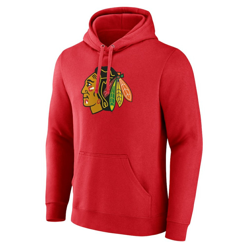 Chicago Blackhawks Primary Logo Pullover Hoodie - Red - NHL 202545438