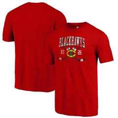 Chicago Blackhawks Line Shift Tri-Blend T-Shirt - Red - NHL 202545443