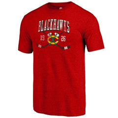 Chicago Blackhawks Line Shift Tri-Blend T-Shirt - Red - NHL 202545443