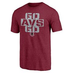 Colorado Avalanche Shoot to Score Tri-Blend T-Shirt - Burgundy - NHL 202545451