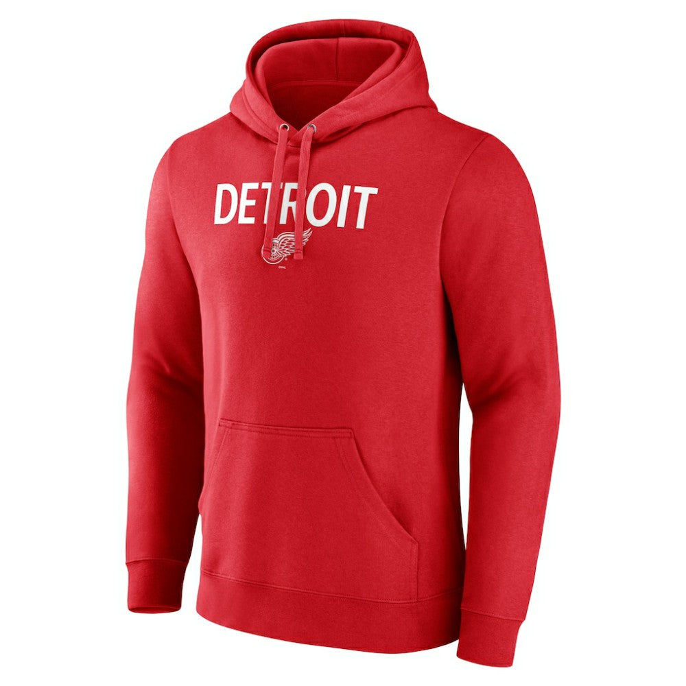 Detroit Red Wings Primary Logo Pullover Hoodie - Red - NHL 202545457