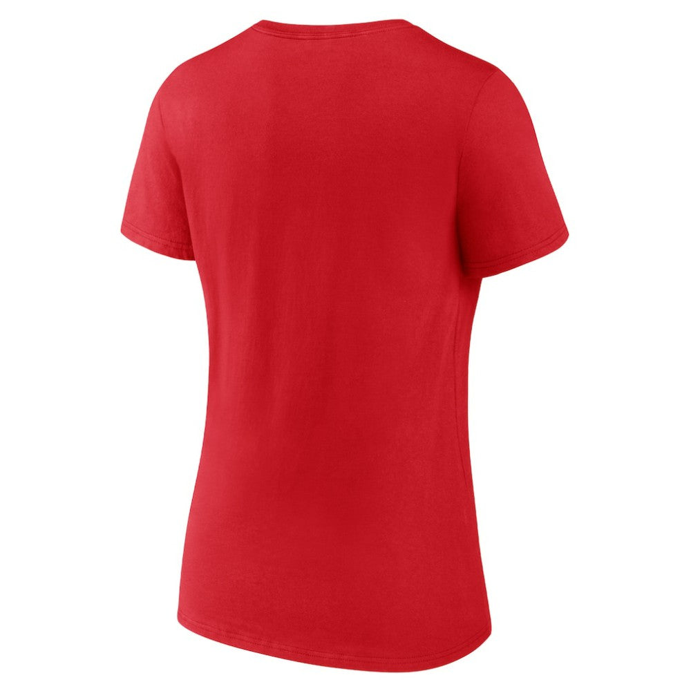 Detroit Red Wings Women's Active Edge V-Neck T-Shirt - Red - NHL 202545463