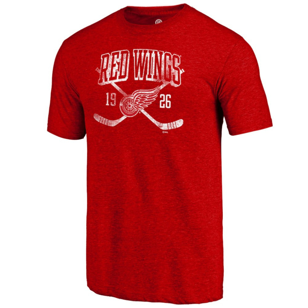 Detroit Red Wings Line Shift Tri-Blend T-Shirt - Red - NHL 202545466